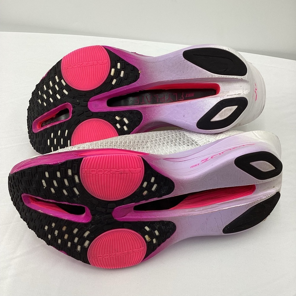 Nike White and Pink Air Zoo Alphafly Next%3 Sneakers Woman 8.5 - Picture 11 of 13